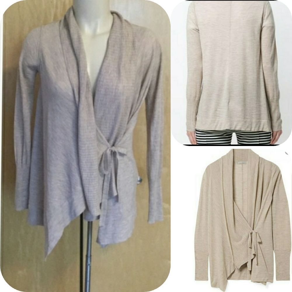 Vince Drape Front Wool And Cashmere Cardig… - Picture 10 of 10